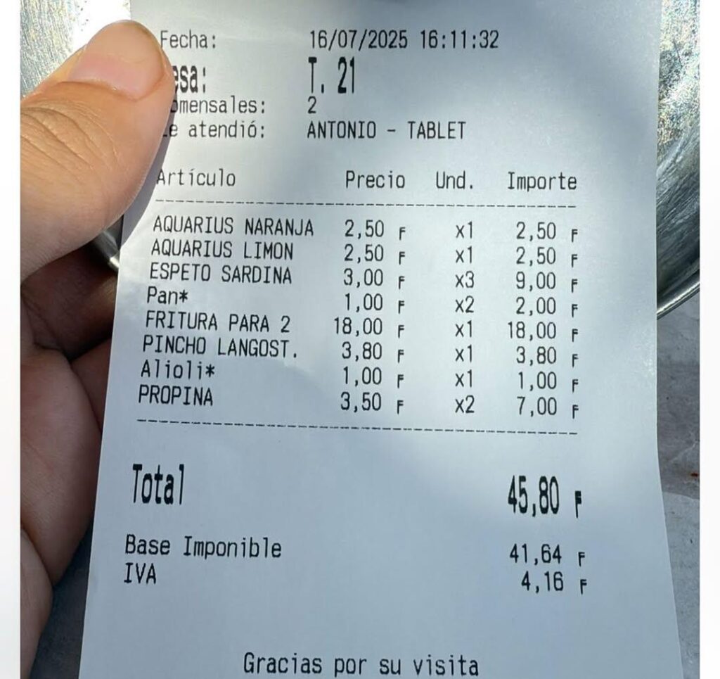 義務的なヒントはスペインに到達します