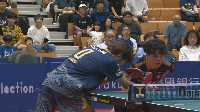 卓球Tリーグ 金沢ポートがホーム開幕戦で勝利