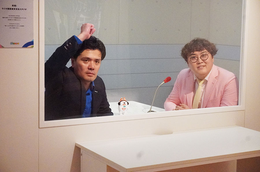 展示会場でのマユリカ（8月30日 Lmaga.jp撮影）