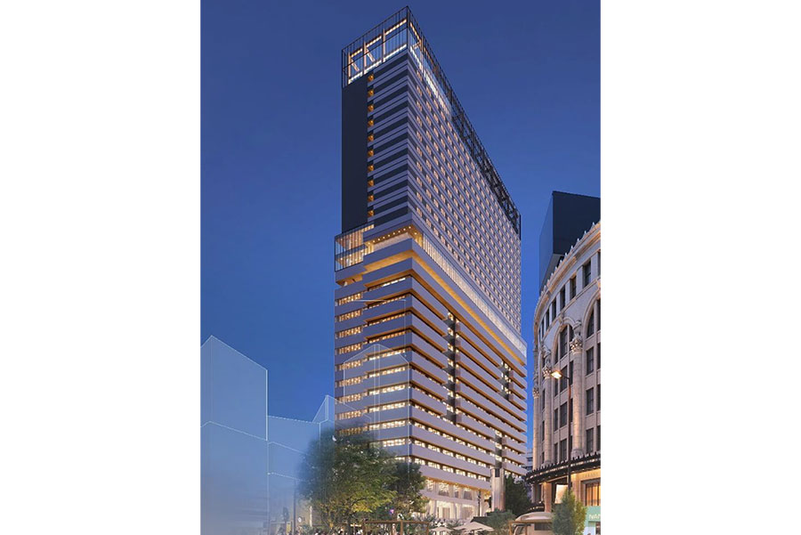 大阪・難波に新たな巨大ビル、駅直結＆２８階建て…上層階はホテルに | Lmaga.jp