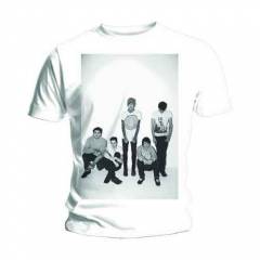 【予約商品】BRING ME THE HORIZON バンドTシャツ ユニセックス: Group Shot (White) - WHITE