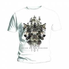 【予約商品】BRING ME THE HORIZON バンドTシャツ ユニセックス: Wolven Version 2 (White) (XX-Large) - WHITE