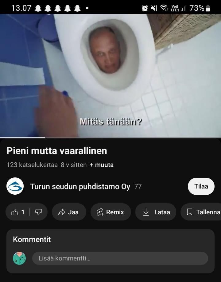 フィンランドは、最初にスキビディのトイレを作った