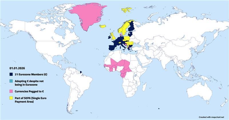 世界中の€のステータス