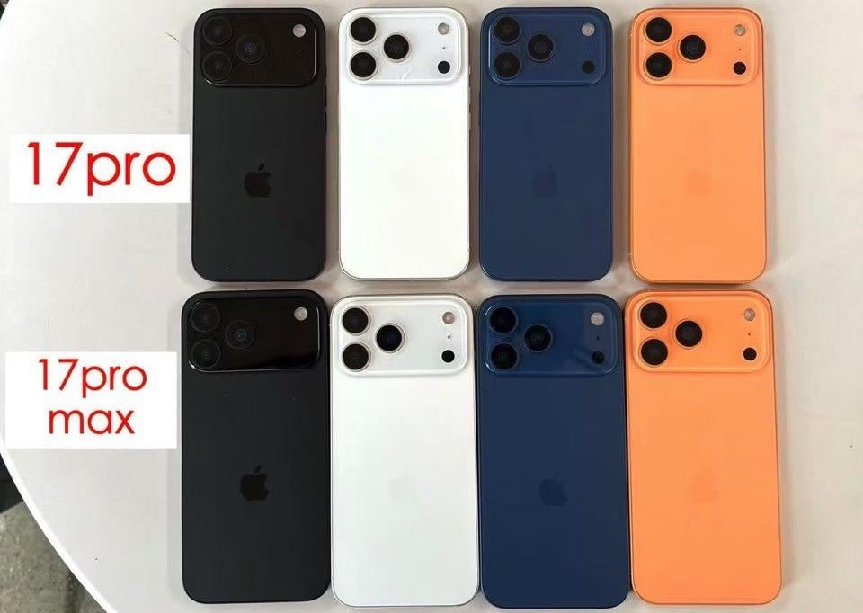 「iPhone 17」全機種いきなり流出、Proに新色オレンジ登場で無印はパステルカラー、Airは巨大すぎるカメラバンプに