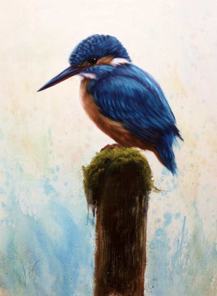 絵画からの夏休みの後、それは今日の金曜日の絵画でちょうどいい感じを感じました。今回は、スウェーデンの自然の本物の宝石であるキングフィッシャーに選ばれました。みなさん、素敵な週末をお祈りします！