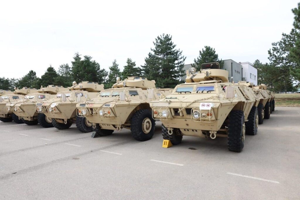コソボは、米国から50台の装甲車両を受け取っています