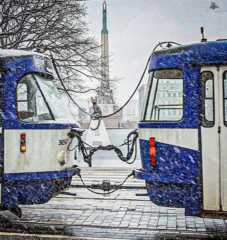 ラトビア、リガ、2025年2月。