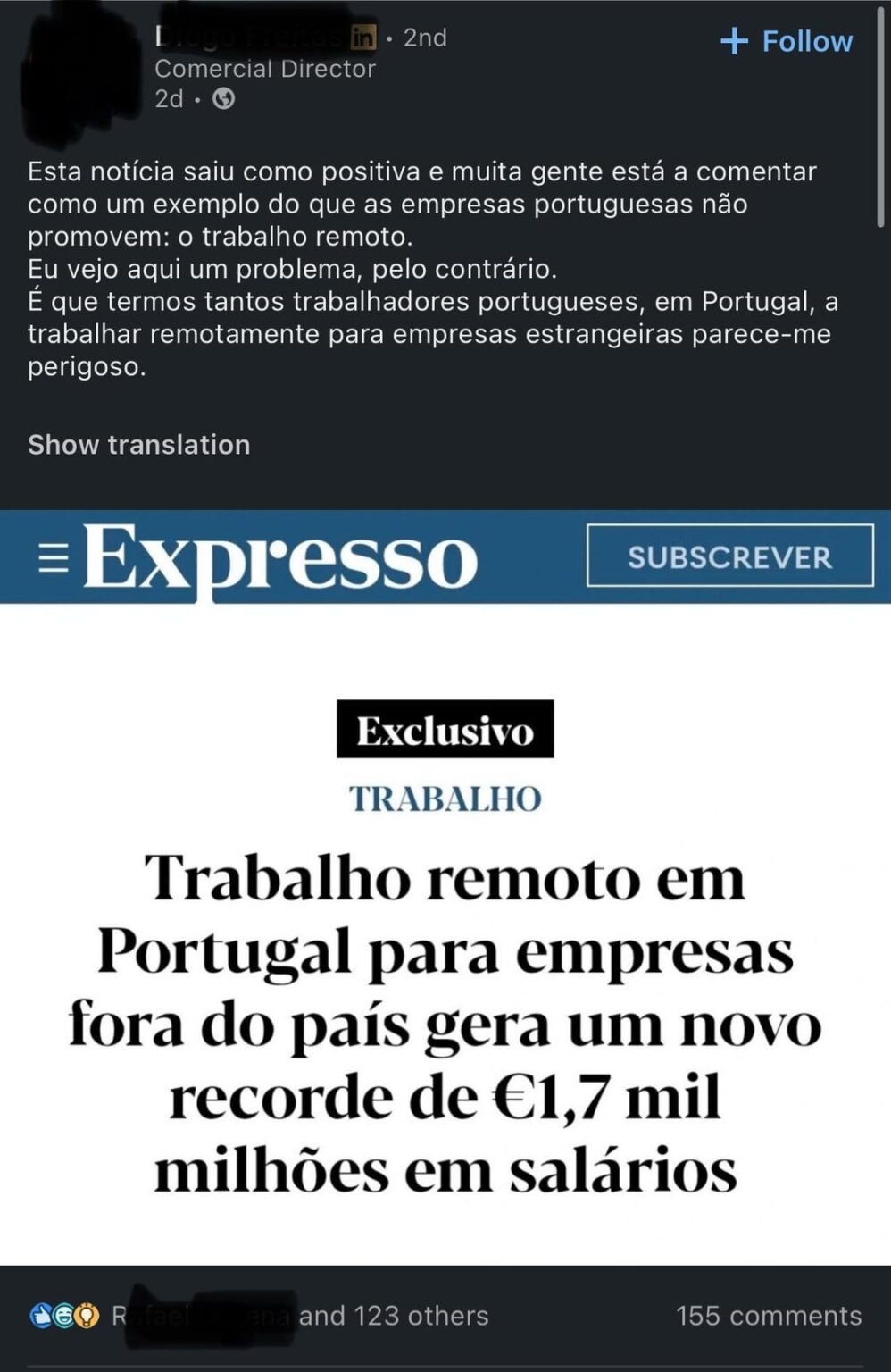 ポルトガルのディレクターは、外国企業のためにリモートで働くことが危険だと感じています（そして、リモートワークが嫌いです）