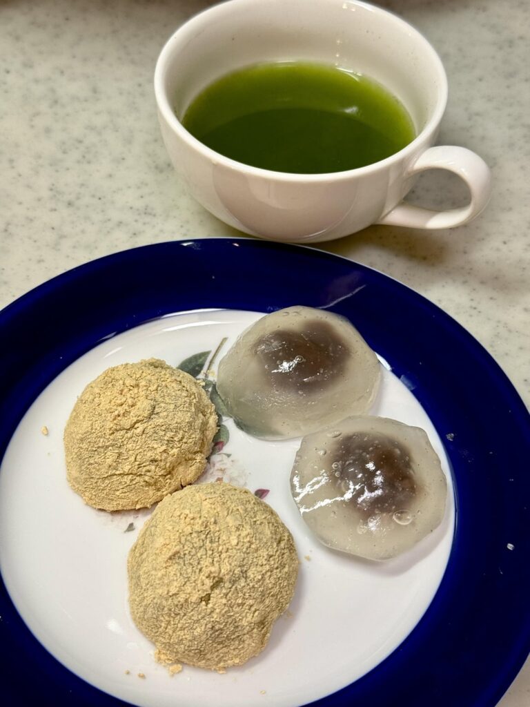 自家製水饅頭ときな粉餅