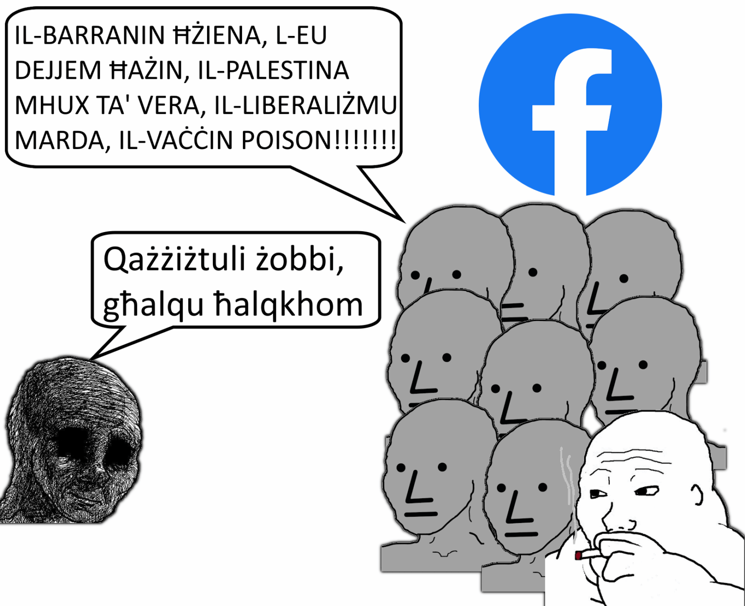 マルタのFacebookは陰謀理論家でいっぱいです。私の心を変えてください