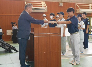 最優秀選手賞の写真