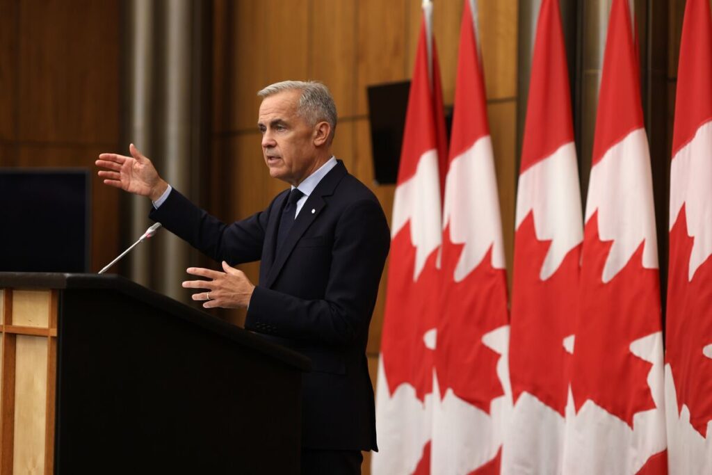 カナダ、米国と関税協議－トランプ氏と「建設的」な電話首脳会談後 - Bloomberg