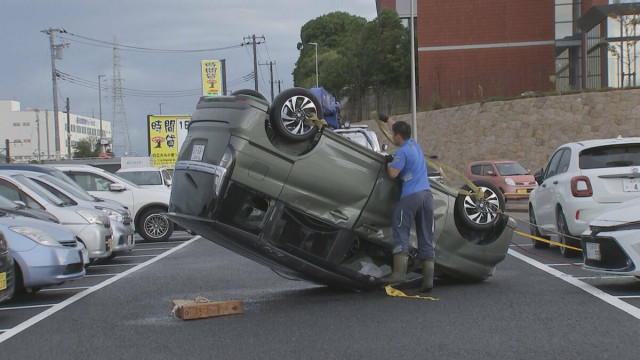 茨城・日立市で発生した車2台横転　突風の原因を「竜巻」と認定　水戸地方気象台
