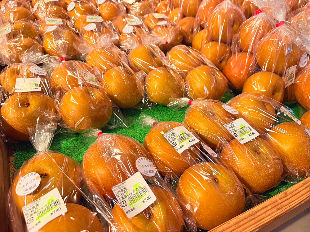 [入荷情報]千葉県産梨の「秋月」が並んでます！(2025.9.10) | 道の駅 みのりの郷東金 千葉県東金市