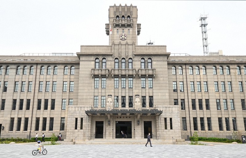 京都市役所本庁舎＝京都市中京区で、山崎一輝撮影