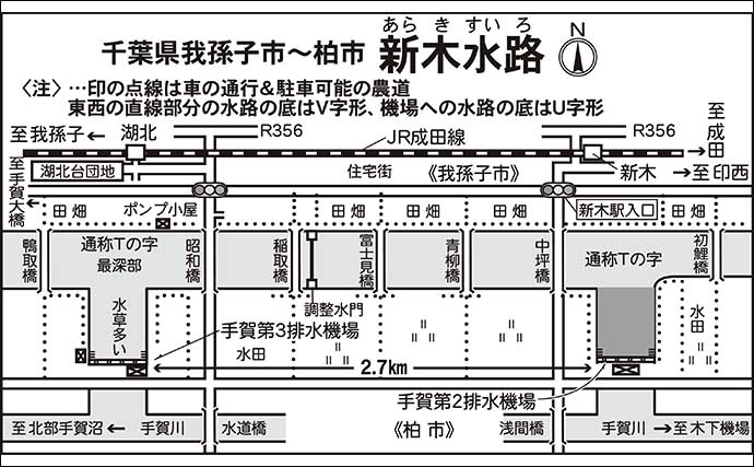 今週のヘラブナ推薦釣り場2025【千葉・新木水路】