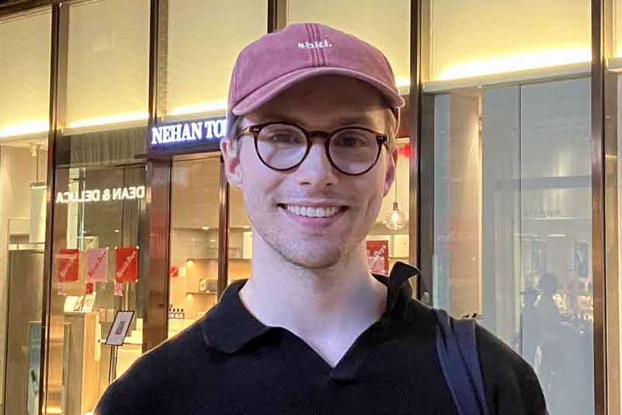 スウェーデンから来たヨハンさん【写真：Hint-Pot編集部】