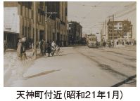 天神町付近（昭和21年１月
