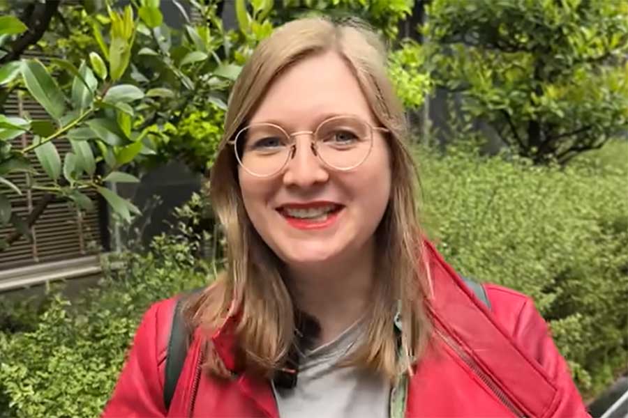 ドイツ人YouTuberのレナさん（スクリーンショット）