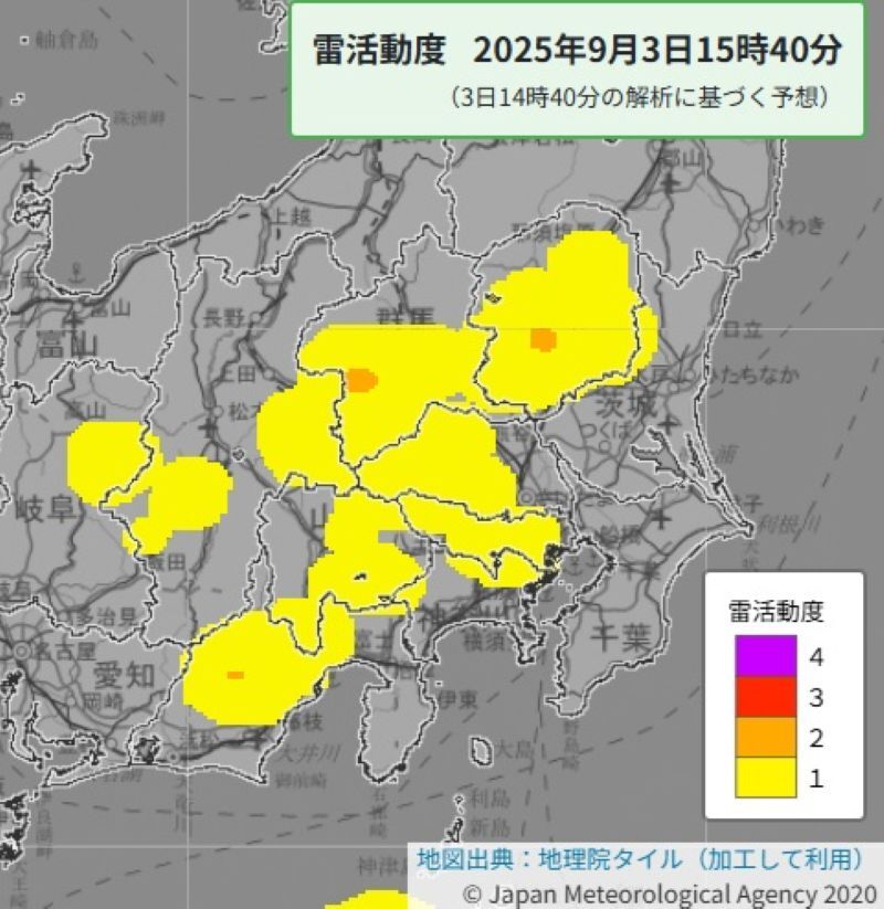 【速報】埼玉で線状降水帯に警戒 関東一帯で発生の可能性 大雨災害の危険度が急激に高まるおそれ（埼玉新聞） - Yahoo!ニュース - Yahoo!ニュース