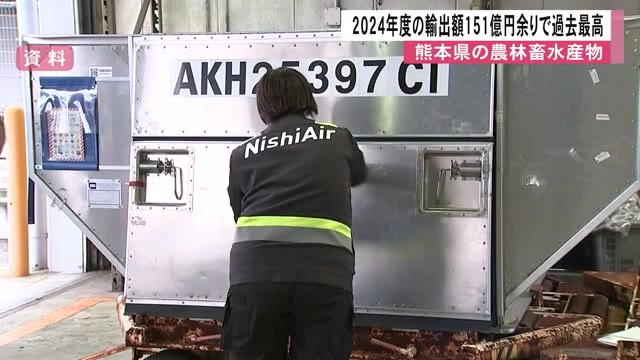 熊本県の農林畜水産物の輸出額が過去最高 ２０２４年度で１５１億４０００万円 目標を３年前倒しで達成（TKUテレビ熊本） - Yahoo!ニュース - Yahoo!ニュース