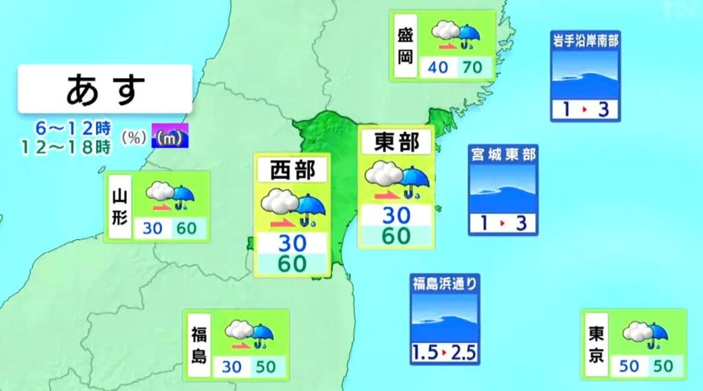【週末 宮城の天気】土曜日20日は警報級大雨のおそれ 日曜は天気回復へ tbc気象台 （19日午後4時現在）（tbc東北放送）