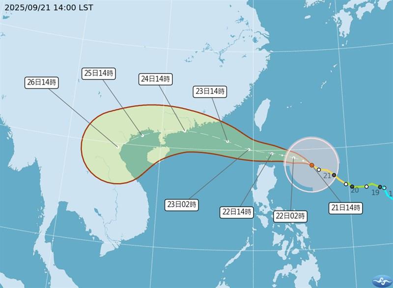 台風18号が台湾に接近 きょう夕方にも陸上警報を発表へ＝気象署（中央社フォーカス台湾） - Yahoo!ニュース - Yahoo!ニュース