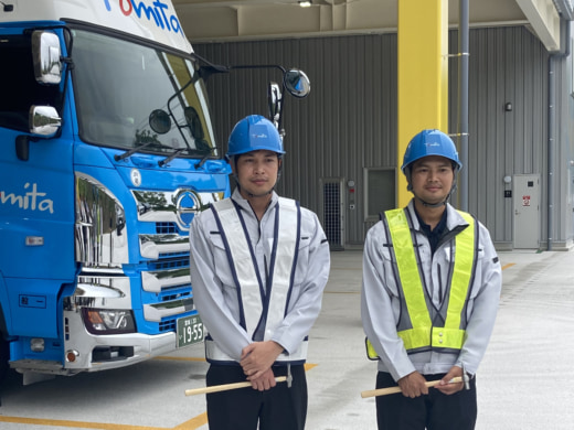 20250924tomita01 520x390 - キャムグローバル／採用支援行ったタイ出身の2人が宮城県の富田運輸に入社