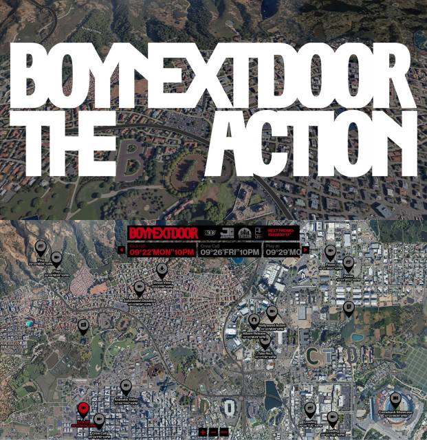 BOYNEXTDOOR、「The Action」特設サイトサプライズオープン　地図に刻まれた目的地にも注目 | ORICON NEWS | 国内海外のニュース