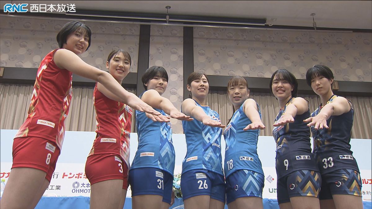 女子バレーボールSVリーグ岡山シーガルズ　今季のスローガンは「あくなき挑戦」