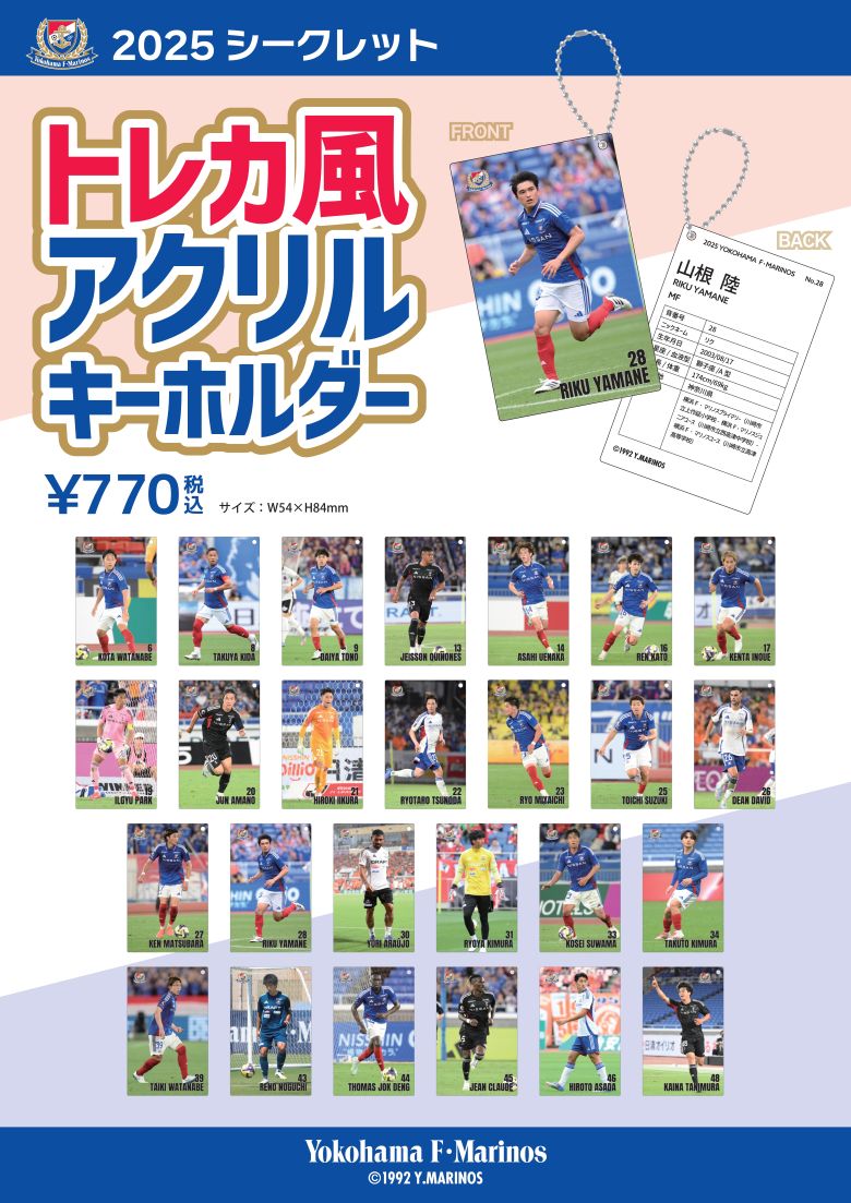 2025シークレットトレカ風アクリルキーホルダー