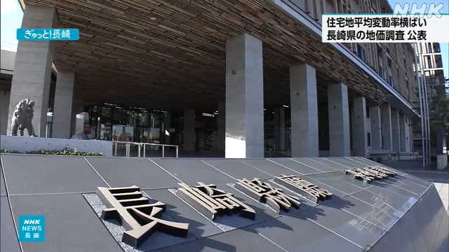 地価調査 長崎県の住宅地 ２７年ぶりに下落が止まり横ばいに｜NHK 長崎県のニュース