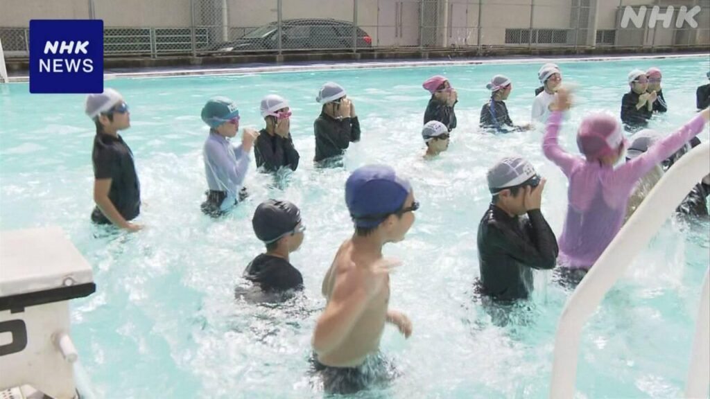 水泳の授業9月開始も 熱中症などのリスク回避へ 広島の小学校