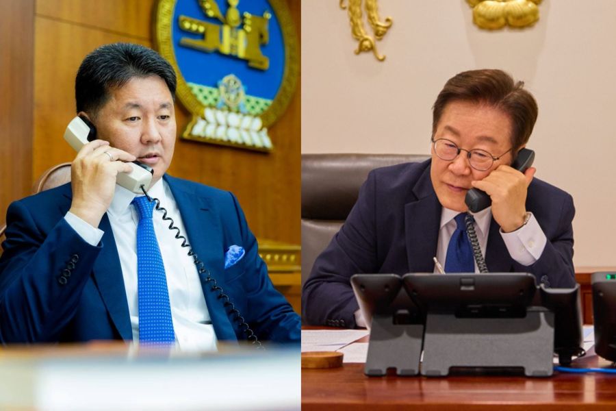 Presidents of Mongolia and South Korea Hold Phone Talks on Bilateral Cooperation