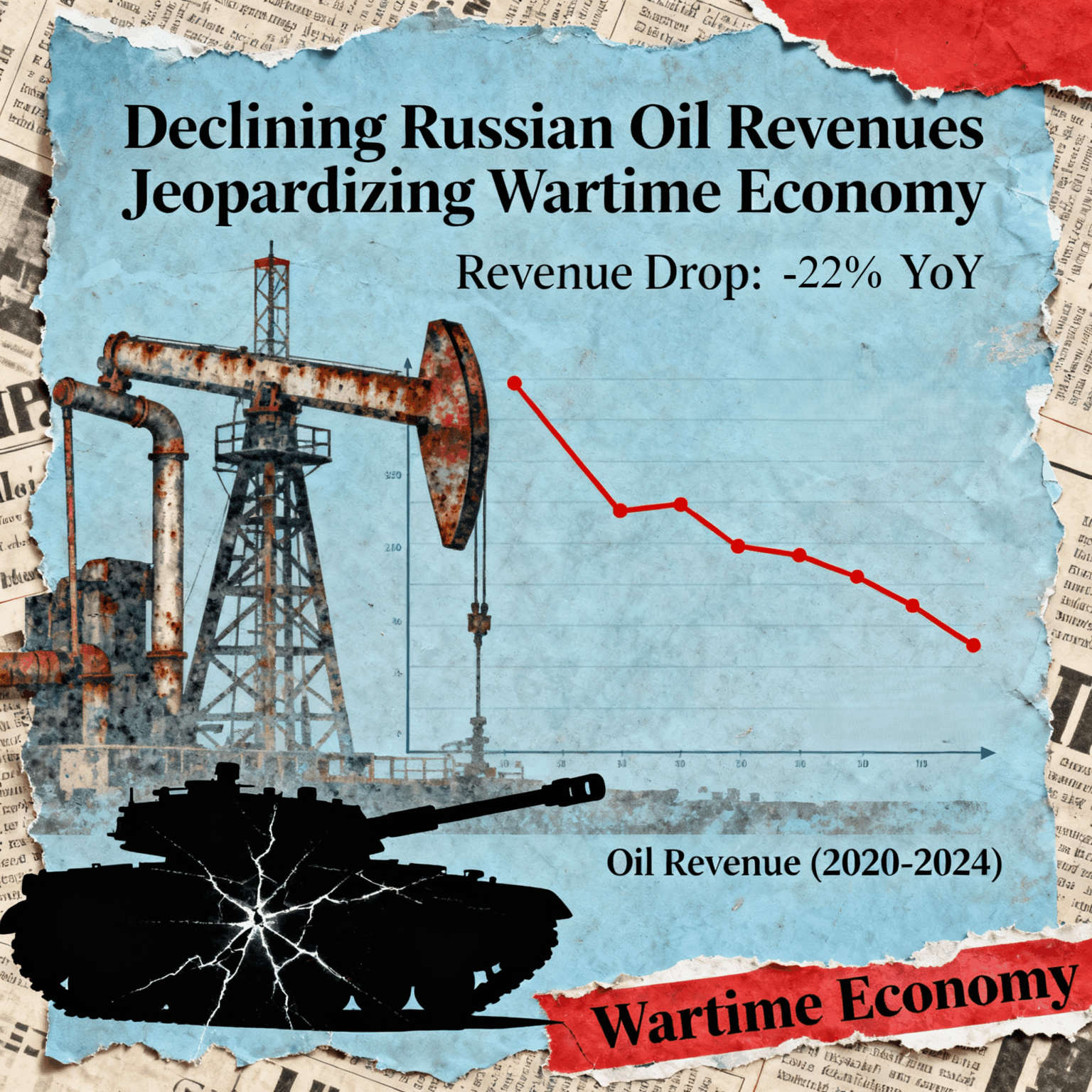 ロシアは2020年以来の最も弱い石油とガスの収益に直面しています。燃料価格が下がり、ルーブルが強くなっているため、モスクワは2025年の予算修正によると、昨年より22％少ないエネルギー税を予想しています。クレムリンの戦時経済への急激な打撃。
