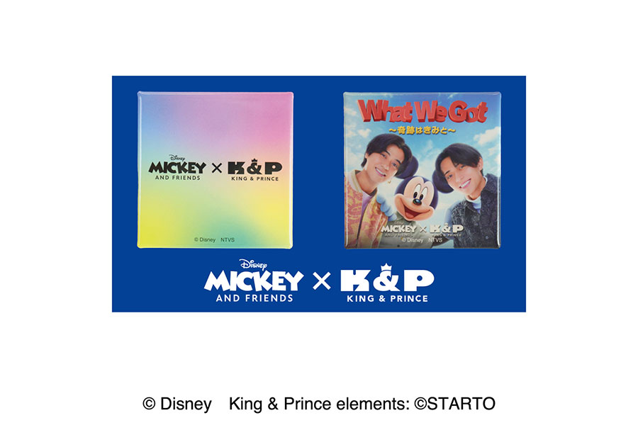 「Disney THE MARKET 2025 in ジェイアール京都伊勢丹」で購入できる缶バッジセット Disney THE MARKET限定WWG（1100円）。ひとり10点限定