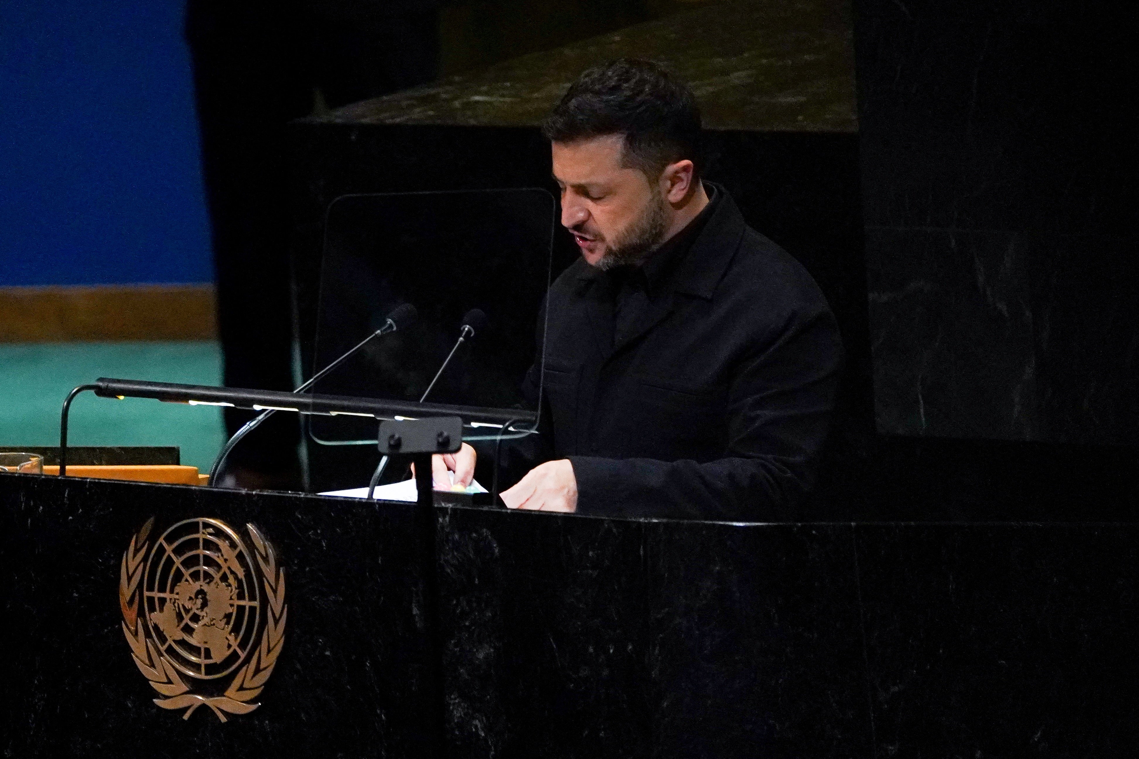 ロシアによる侵攻「危険な軍拡競争誘発」、ゼレンスキー氏が国連演説で警鐘