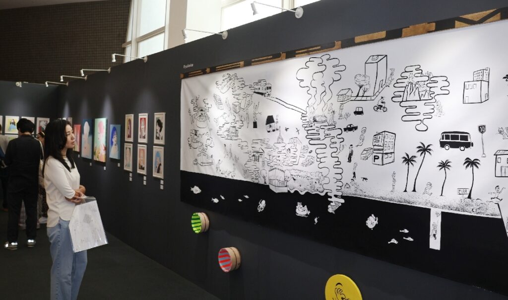 「アート・フェア・ベップ」開幕　国内外のアーティストら70組が参加、作品の解説や販売 - 大分のニュースなら 大分合同新聞プレミアムオンライン Gate
