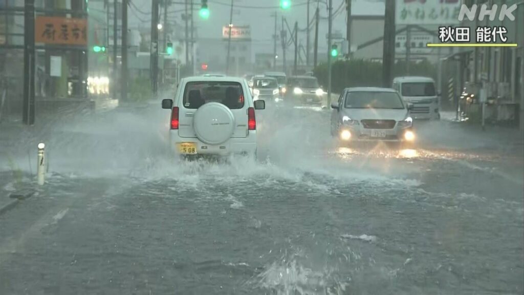 秋田 川の氾濫相次ぐ あすは秋田県 山形県 新潟県 石川県 富山県で線状降水帯発生のおそれも | NHK