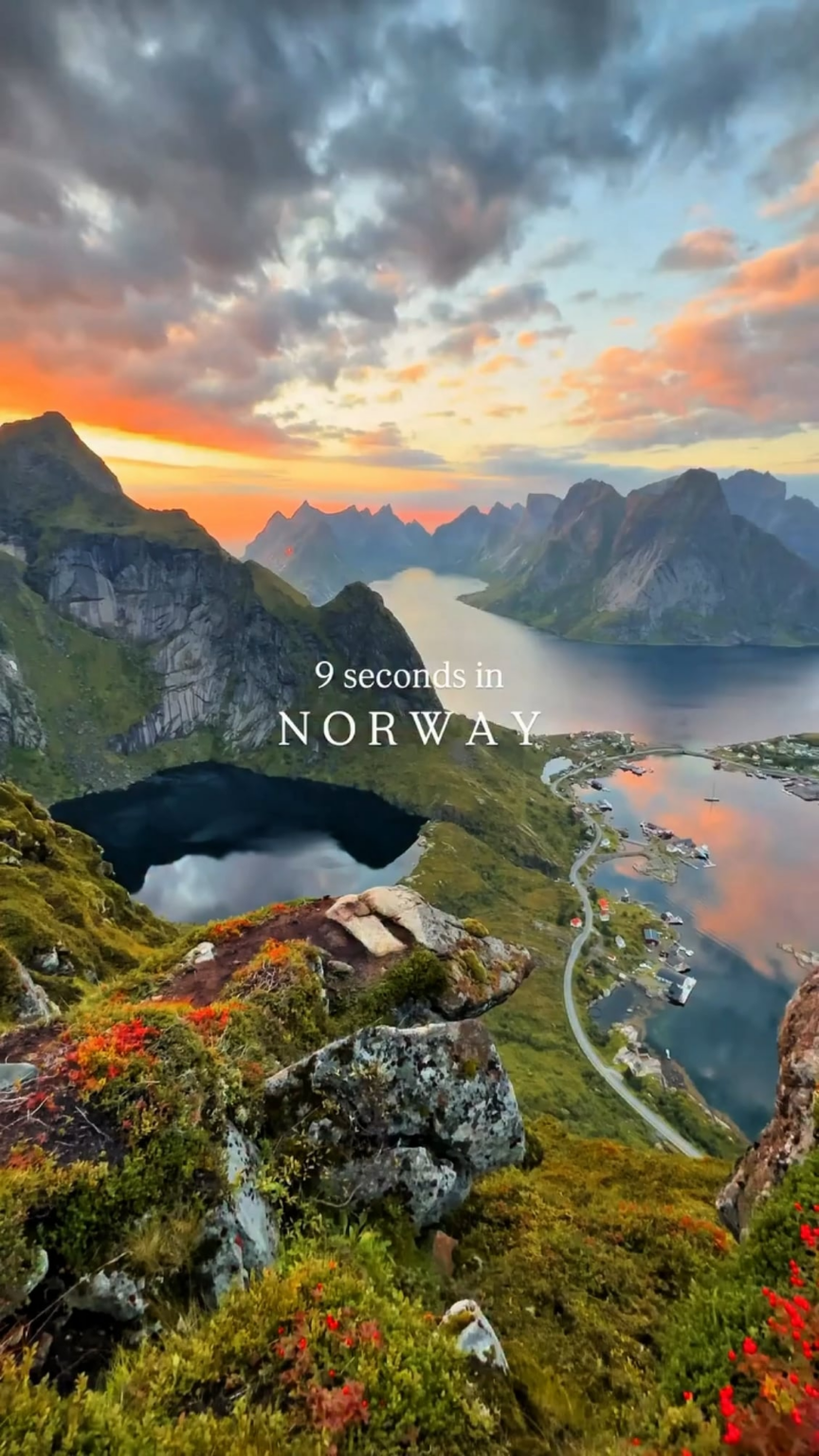 ノルウェーの見事な漁村🇳🇴✨ - はがきからまっすぐに