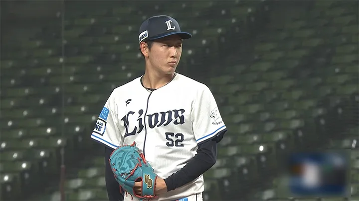 Saitama Seibu Lions pitcher Hibiki Shinohara Shinohara © Pacific League TV