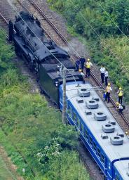 ＪＲ上越線の試運転ＳＬが脱線  - Miyanichi e-press