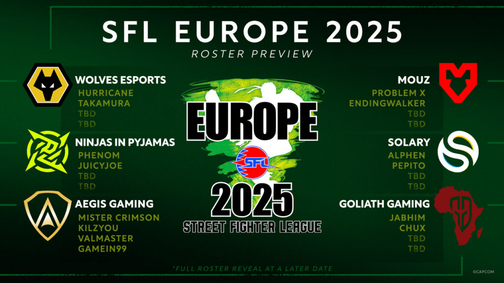 EMEAで開催されるSFリーグ 「ストリートファイターリーグ: Pro-EUROPE 2025」一部出場選手情報やスケジュールを公開! | ストリートファイターリーグ EMEAで開催されるSFリーグ 「ストリートファイターリーグ: Pro-EUROPE 2025」一部出場選手情報やスケジュールを公開! | ストリートファイターリーグ