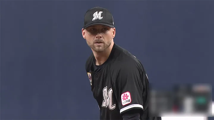 Chiba Lotte Marines Boss pitcher © Persol Pacific League TV