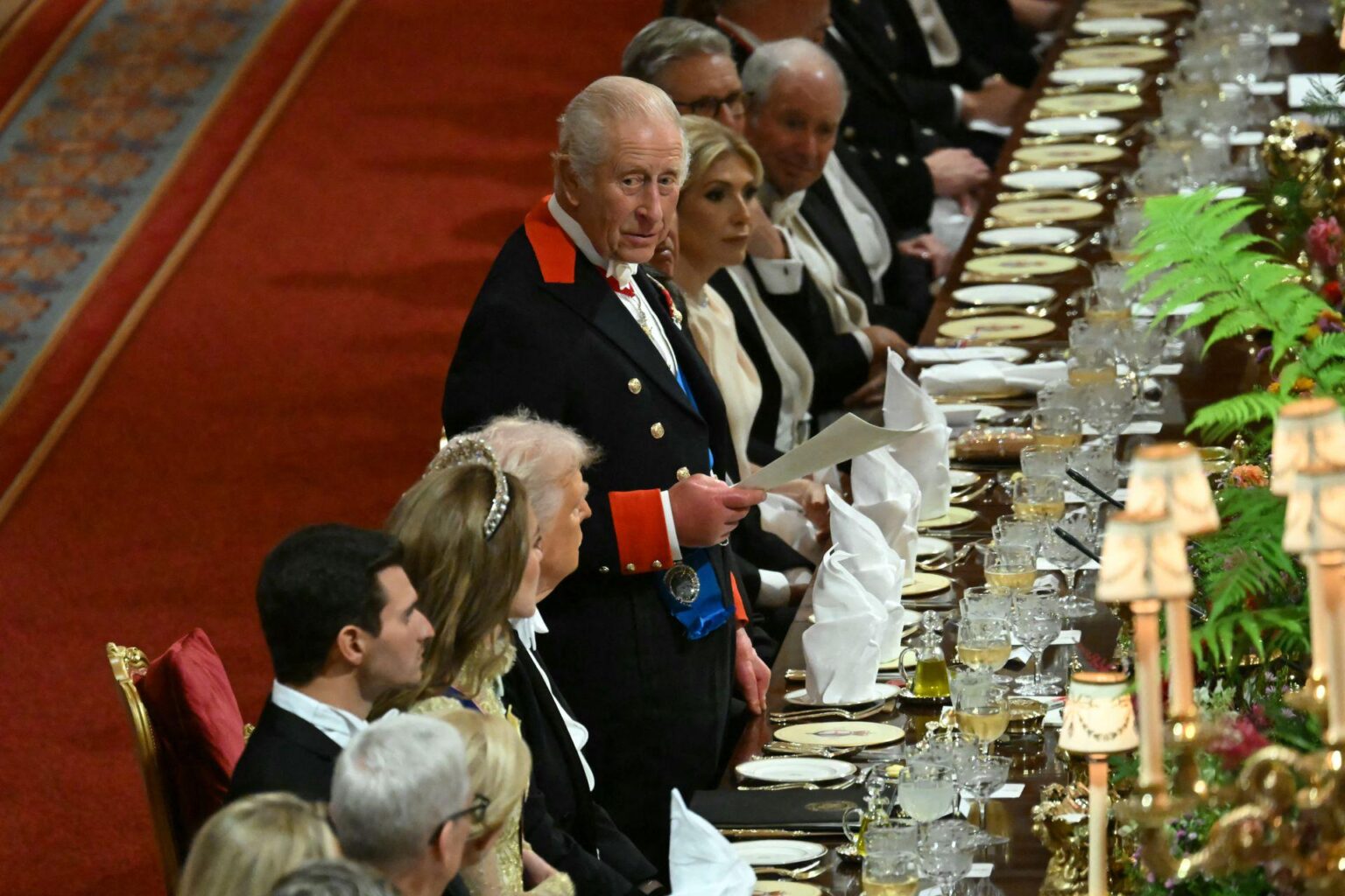 「専制政治はヨーロッパを脅かす」 - トランプとの州の夕食中にチャールズ王がウクライナのサポート