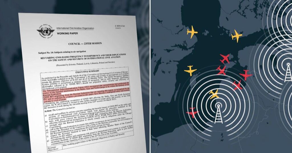 ロシアのシグナルによって妨害された123,000便 - フライトの安全性を脅かす