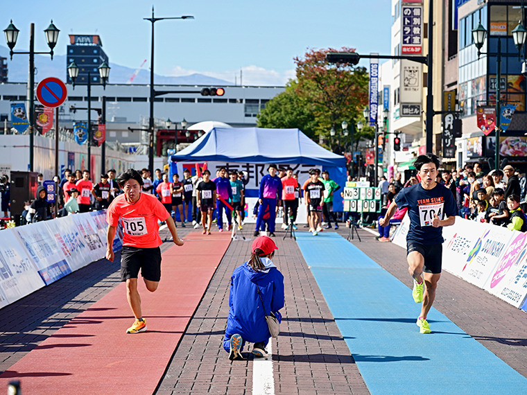 【第19回 ももりんダッシュ NO.1】子どもから大人まで全力疾走！「福島駅前通り」でダッシュ大会を開催 - 日刊CJ Monmo Web｜グルメ・イベント・おでかけ…福島県の街ネタをご紹介｜