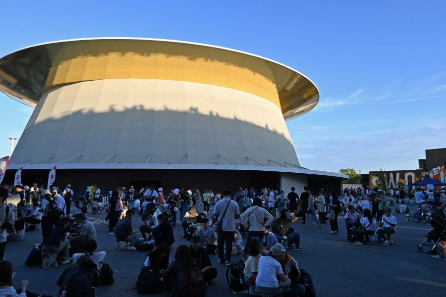 シャインハット前17時30分時頃（9月27日大阪・関西万博）