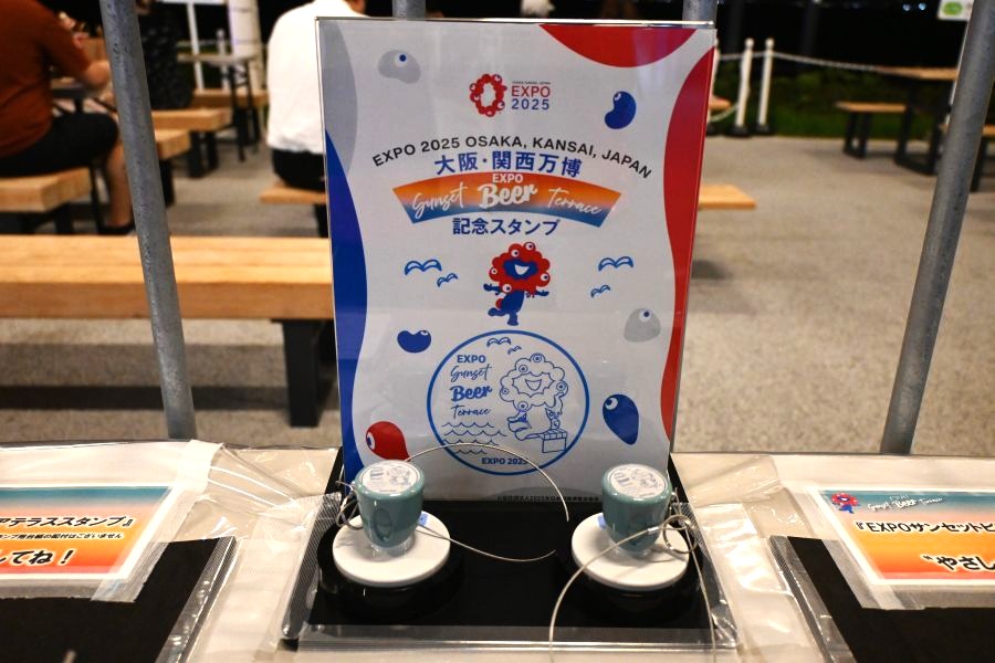 会場内の「時間限定」スタンプたち（9月18日／大阪・関西万博）